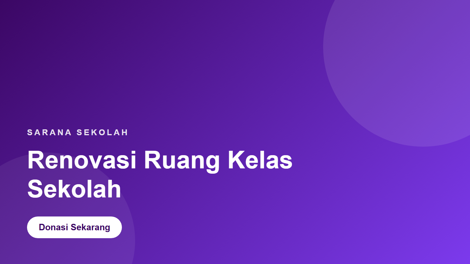 Ruang Kelas yang Dulu Ambruk Kembali Dipakai Belajar